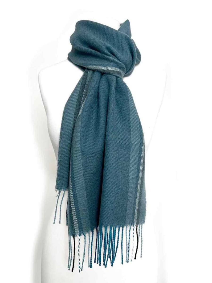 Scarves & Wraps Shupaca Baby Alpaca | New! 100% Baby Alpaca Scarf - Blue Lagoon