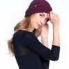 Accessories Shupaca Accordion | Alpaca Beanie Hat - Accordion -Marsala