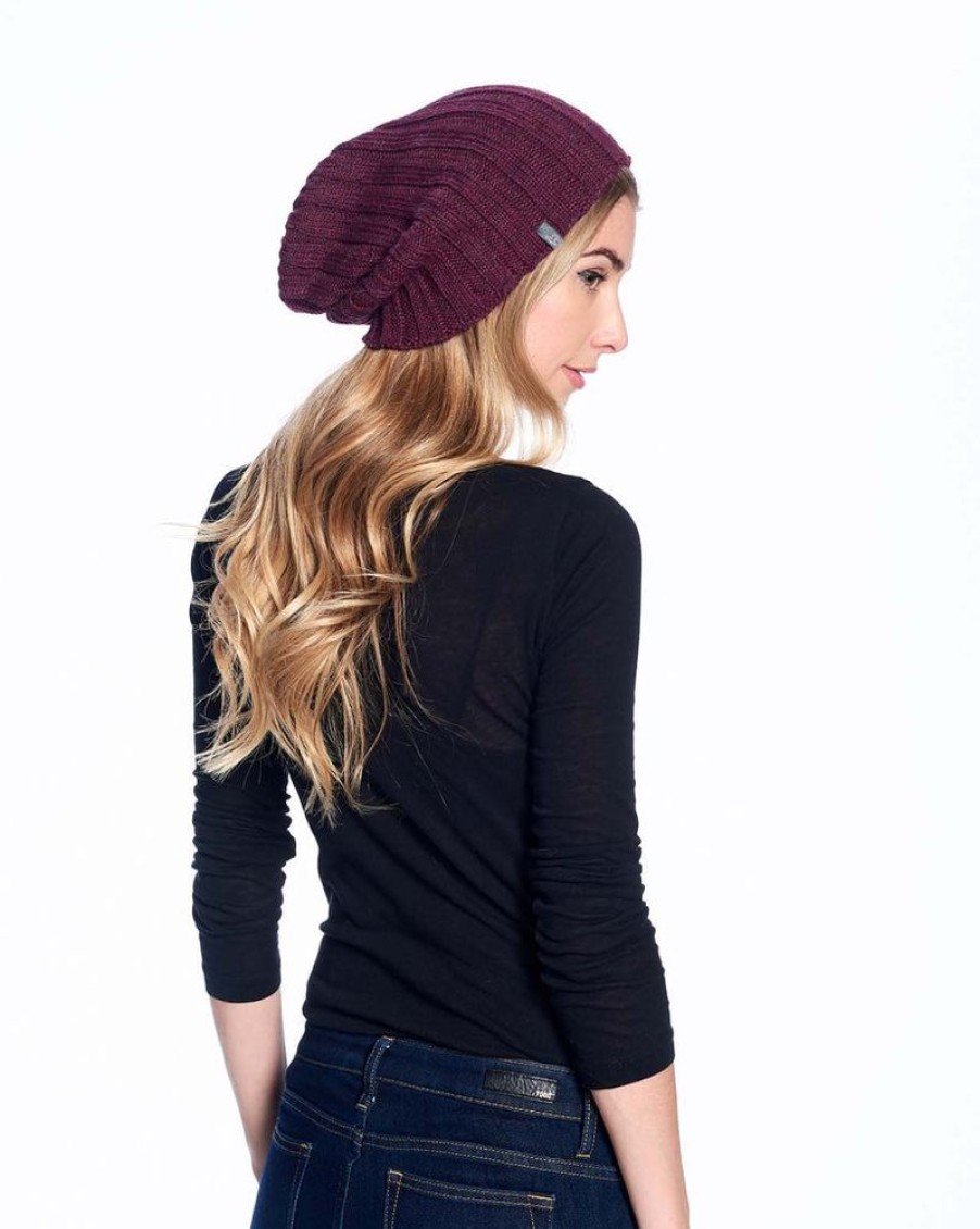 Accessories Shupaca Accordion | Alpaca Beanie Hat - Accordion -Marsala