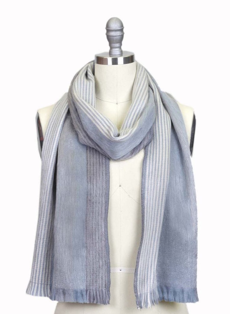 Scarves & Wraps Shupaca Classic Brushed Alpaca | Alpaca Scarf - Polar Drift