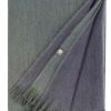 House & Home Shupaca Classic Brushed Alpaca | New! Alpaca Double Sided Throw - Emerald Tide