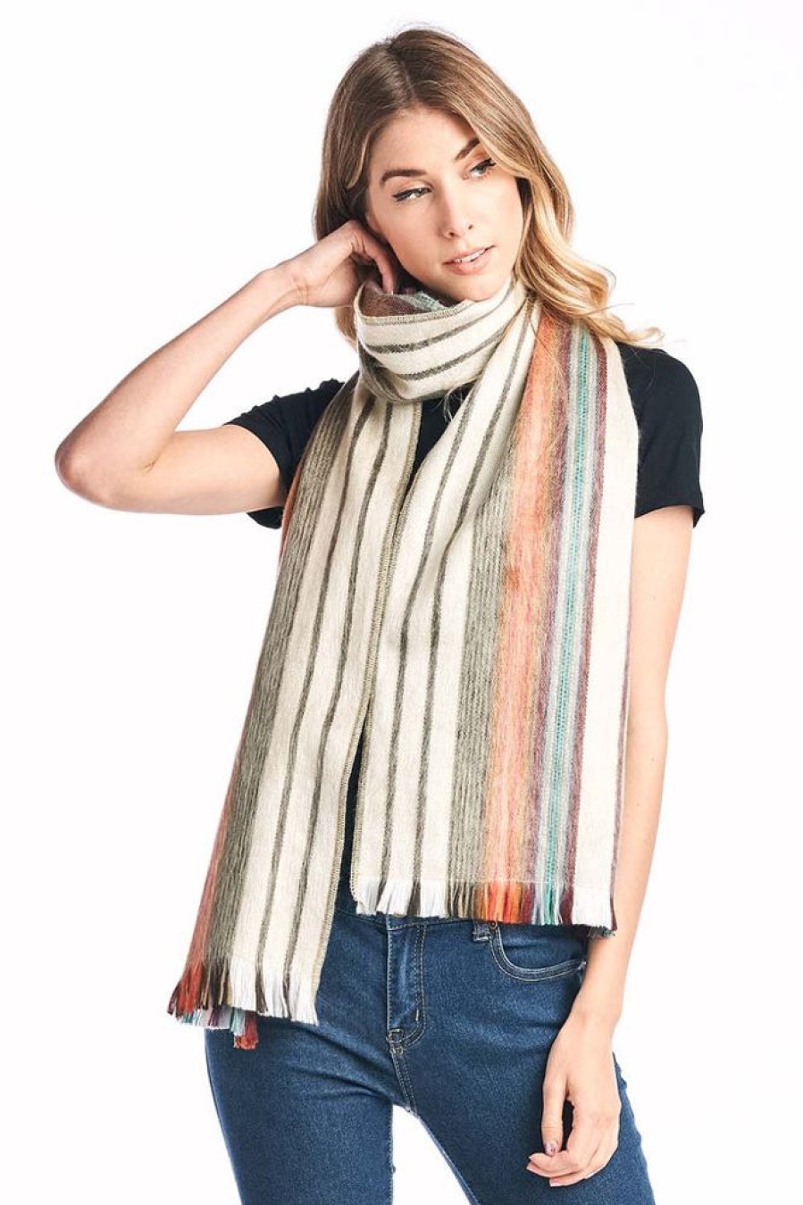 Scarves & Wraps Shupaca Classic Brushed Alpaca | Alpaca Scarf - Oasis