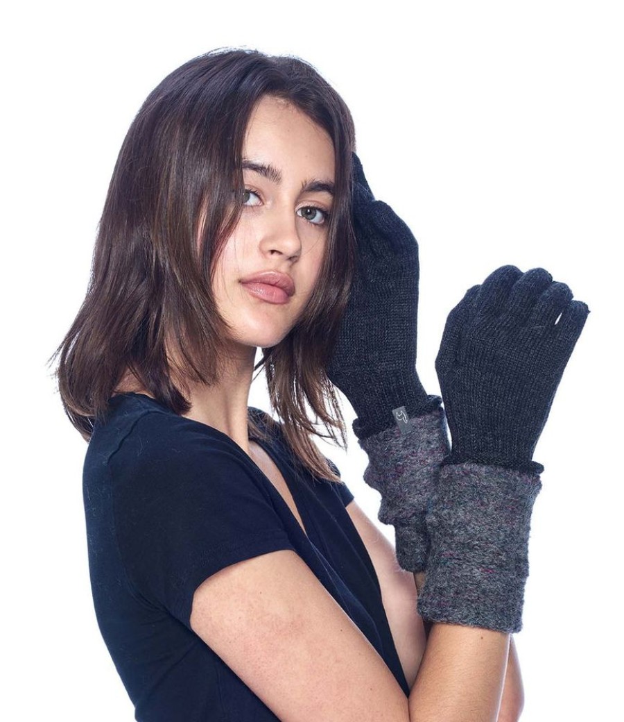 Accessories Shupaca Caraveli | Alpaca Gloves - Caraveli Full - Smoke