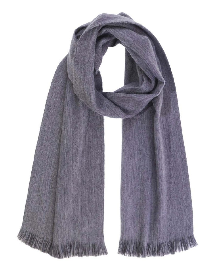 Scarves & Wraps Shupaca Classic Brushed Alpaca | New! Alpaca Scarf - Tornado Sky