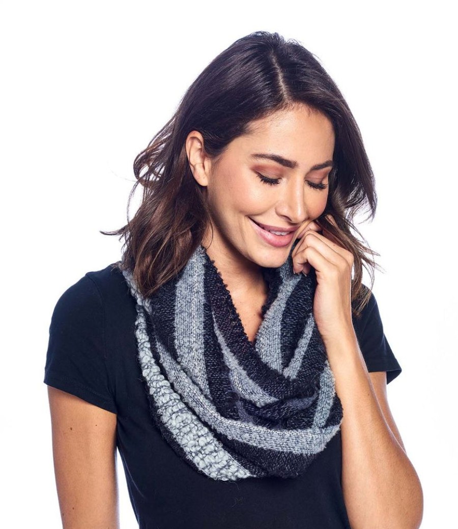 Scarves & Wraps Shupaca Boucle | Infinity Alpaca Scarf - Boucle - Charcoal