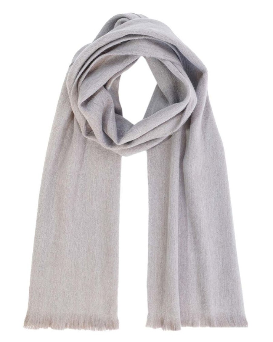 Scarves & Wraps Shupaca Classic Brushed Alpaca | New! Alpaca Scarf - Pearl