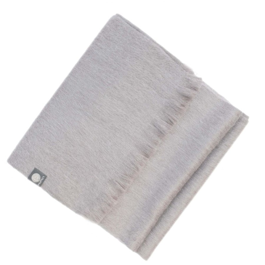 Scarves & Wraps Shupaca Classic Brushed Alpaca | New! Alpaca Scarf - Pearl