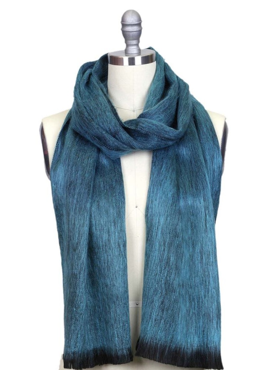 Scarves & Wraps Shupaca Classic Brushed Alpaca | Alpaca Scarf - Topaz