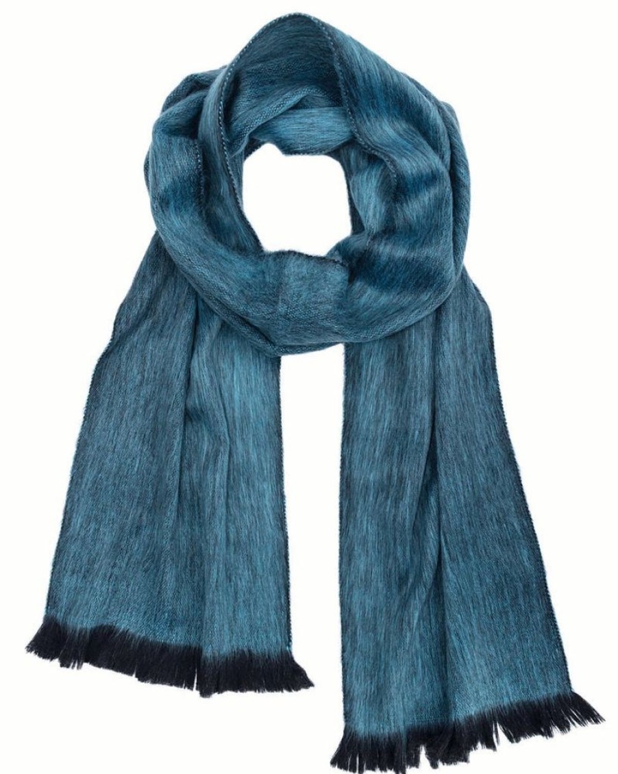 Scarves & Wraps Shupaca Classic Brushed Alpaca | Alpaca Scarf - Topaz