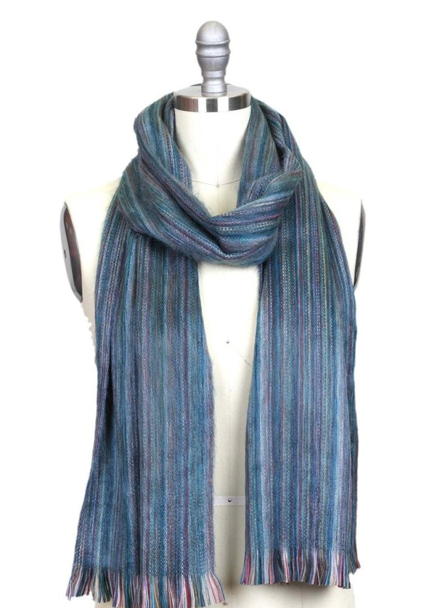 Scarves & Wraps Shupaca Classic Brushed Alpaca | Alpaca Scarf - Indigo