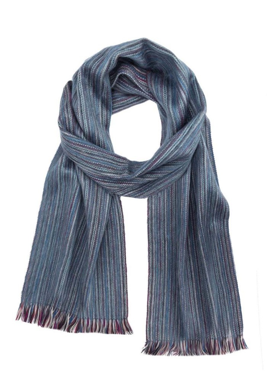 Scarves & Wraps Shupaca Classic Brushed Alpaca | Alpaca Scarf - Indigo