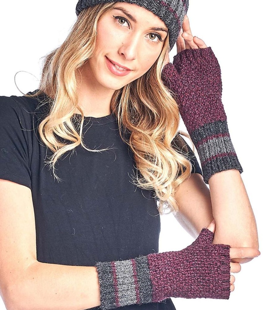 Accessories Shupaca Carrera | Alpaca Gloves - Carrera - Sangria