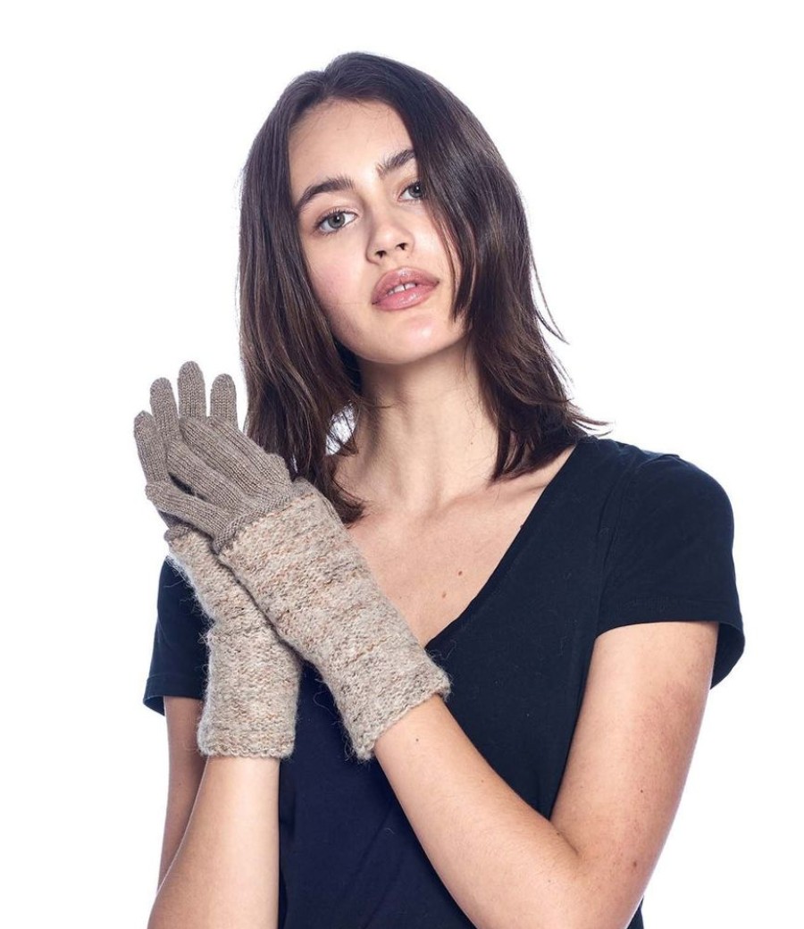 Accessories Shupaca Caraveli | Alpaca Gloves - Caraveli Full - Camel