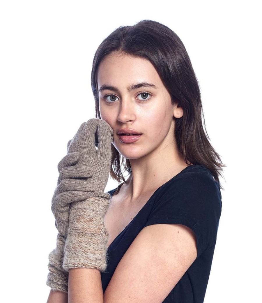 Accessories Shupaca Caraveli | Alpaca Gloves - Caraveli Full - Camel