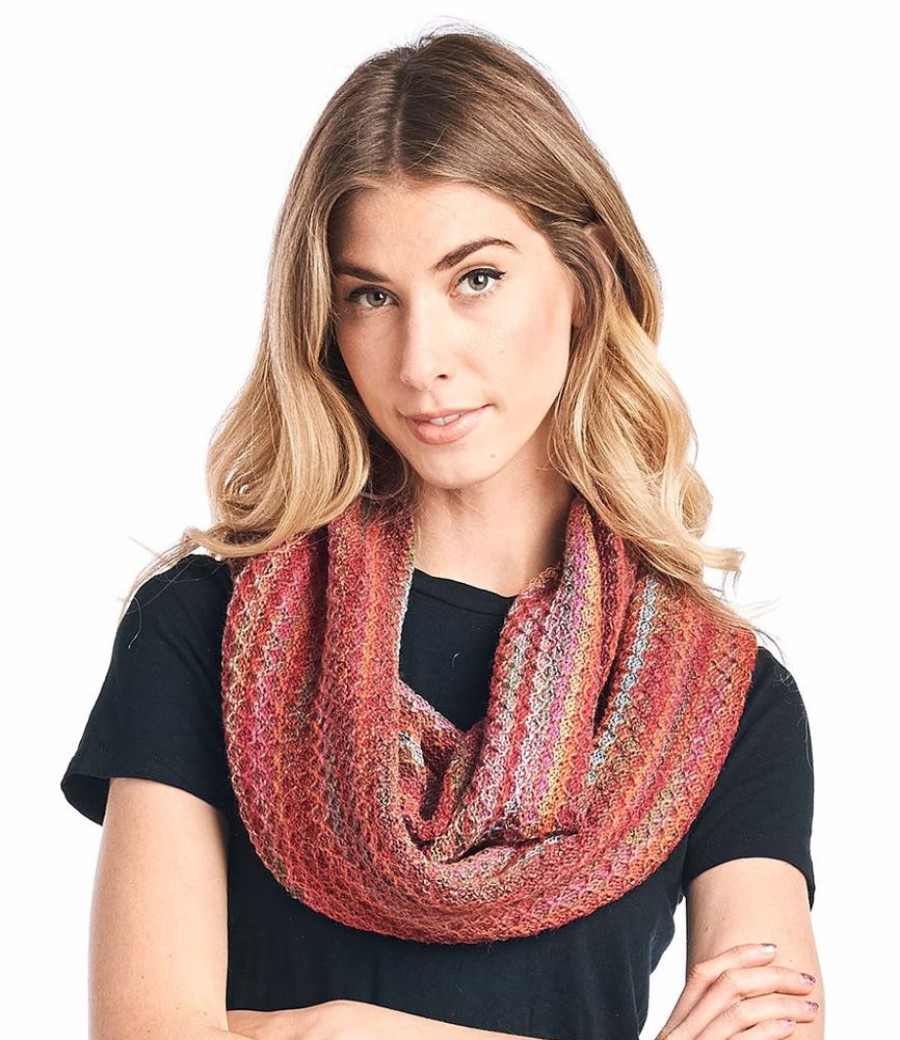 Scarves & Wraps Shupaca Printed | Alpaca Infinity Scarf - Printed - Saffron