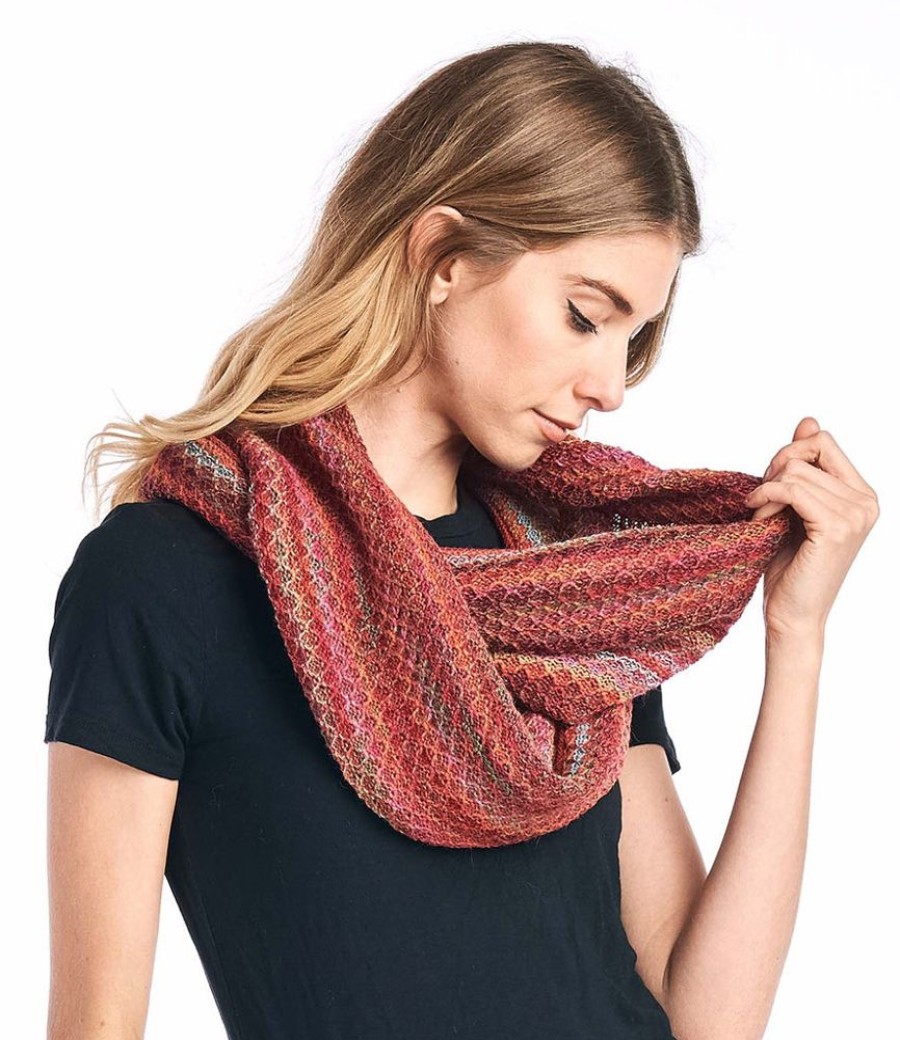 Scarves & Wraps Shupaca Printed | Alpaca Infinity Scarf - Printed - Saffron