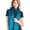 Scarves & Wraps Shupaca Classic Brushed Alpaca | Alpaca Scarf - Midnight Turquoise