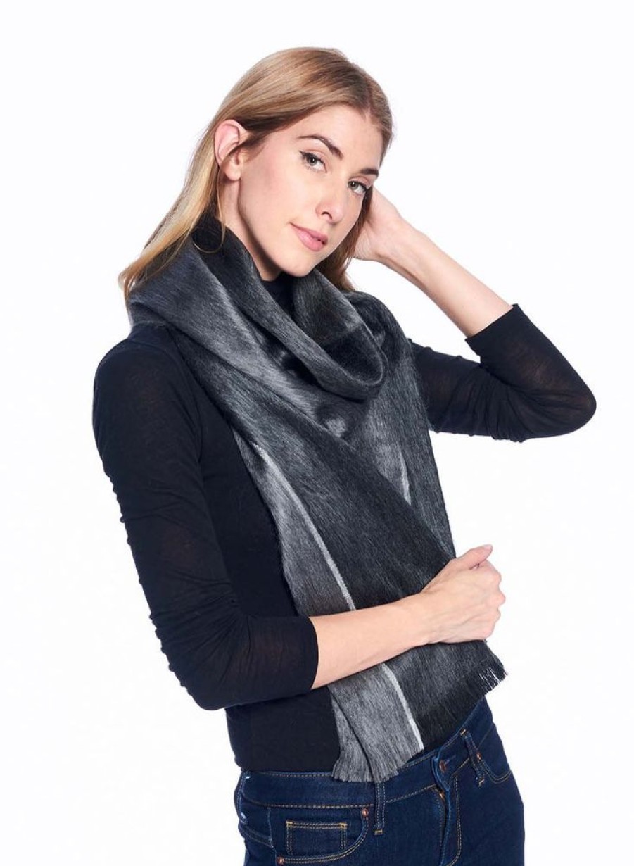 Scarves & Wraps Shupaca Classic Brushed Alpaca | Alpaca Scarf - Shale