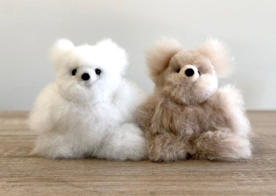 Plush Animals Shupaca | Alpaca Stuffed Animal - Bear - Micro 7"