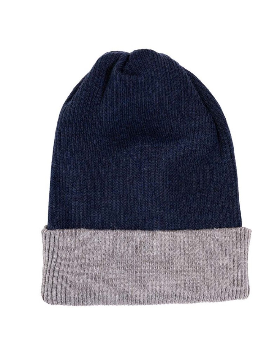 Accessories Shupaca Reversible Rib | Alpaca Beanie - Reversible Ribbed - Navy