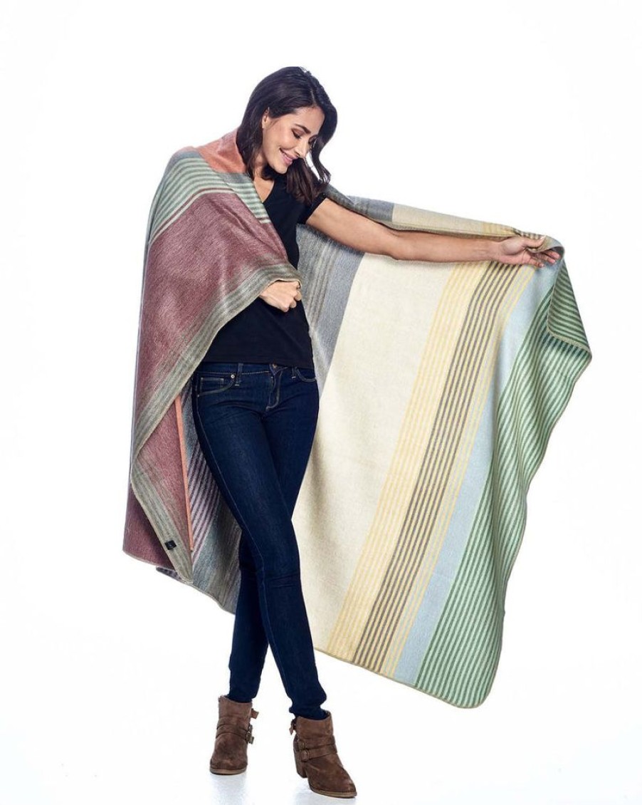 House & Home Shupaca Classic Brushed Alpaca | Alpaca Throw Blanket - Spectrum