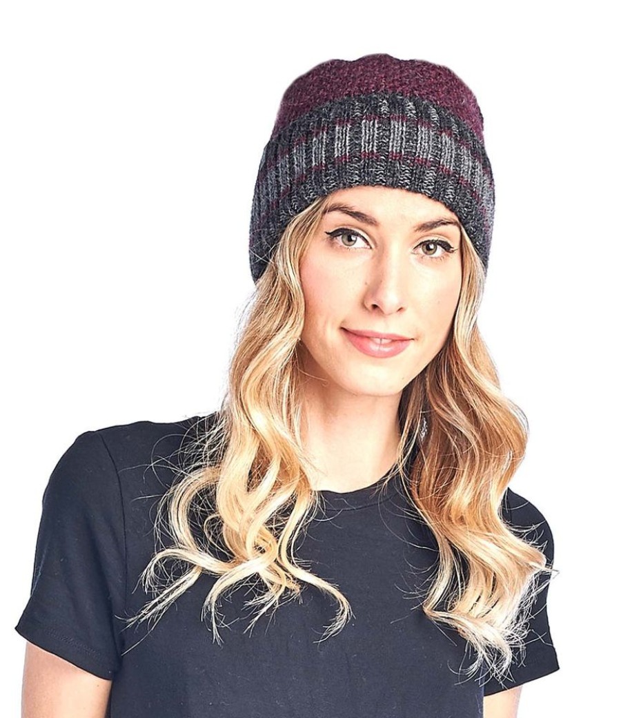 Accessories Shupaca Carrera | Alpaca Beanie Hat - Carrera - Sangria