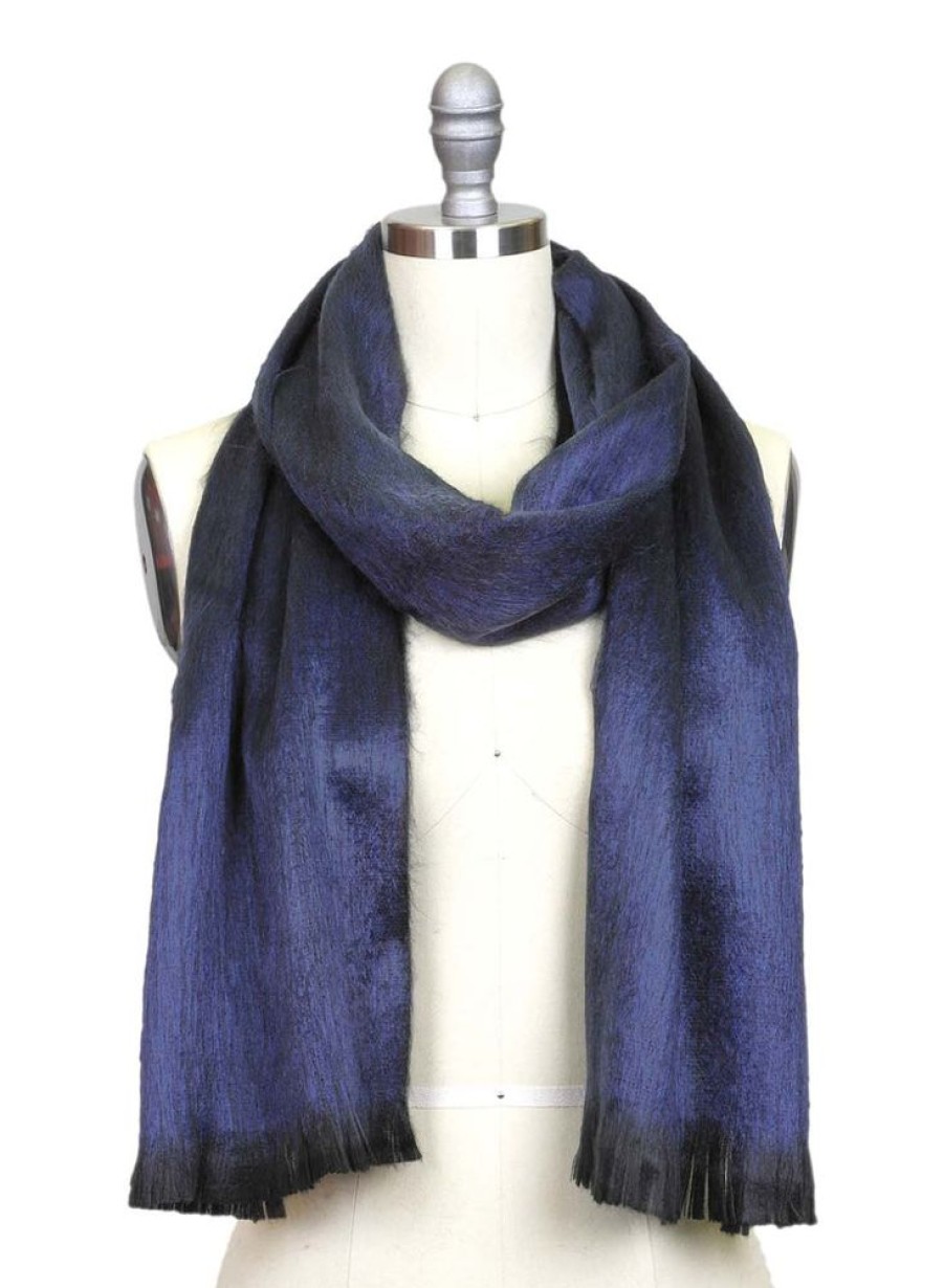 Scarves & Wraps Shupaca Classic Brushed Alpaca | Alpaca Scarf - Moonlight Blue