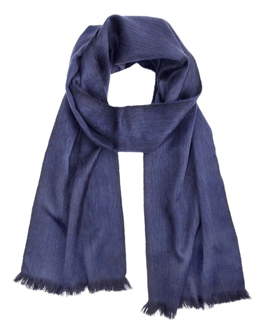 Scarves & Wraps Shupaca Classic Brushed Alpaca | Alpaca Scarf - Moonlight Blue