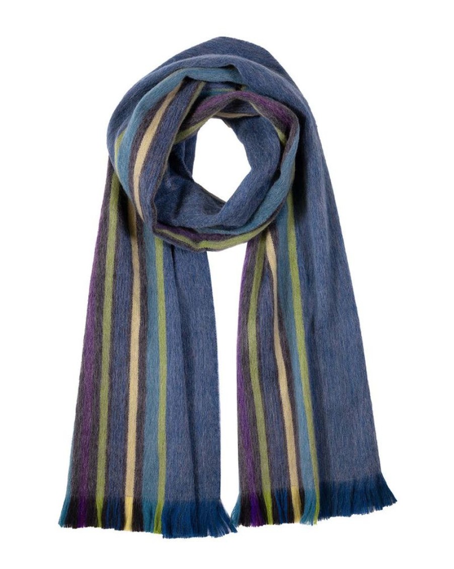 Scarves & Wraps Shupaca Classic Brushed Alpaca | Alpaca Scarf - Blue Bird