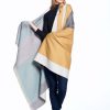 House & Home Shupaca 100% Baby Alpaca | Alpaca Throw Blanket Reversible - Mustard Weed