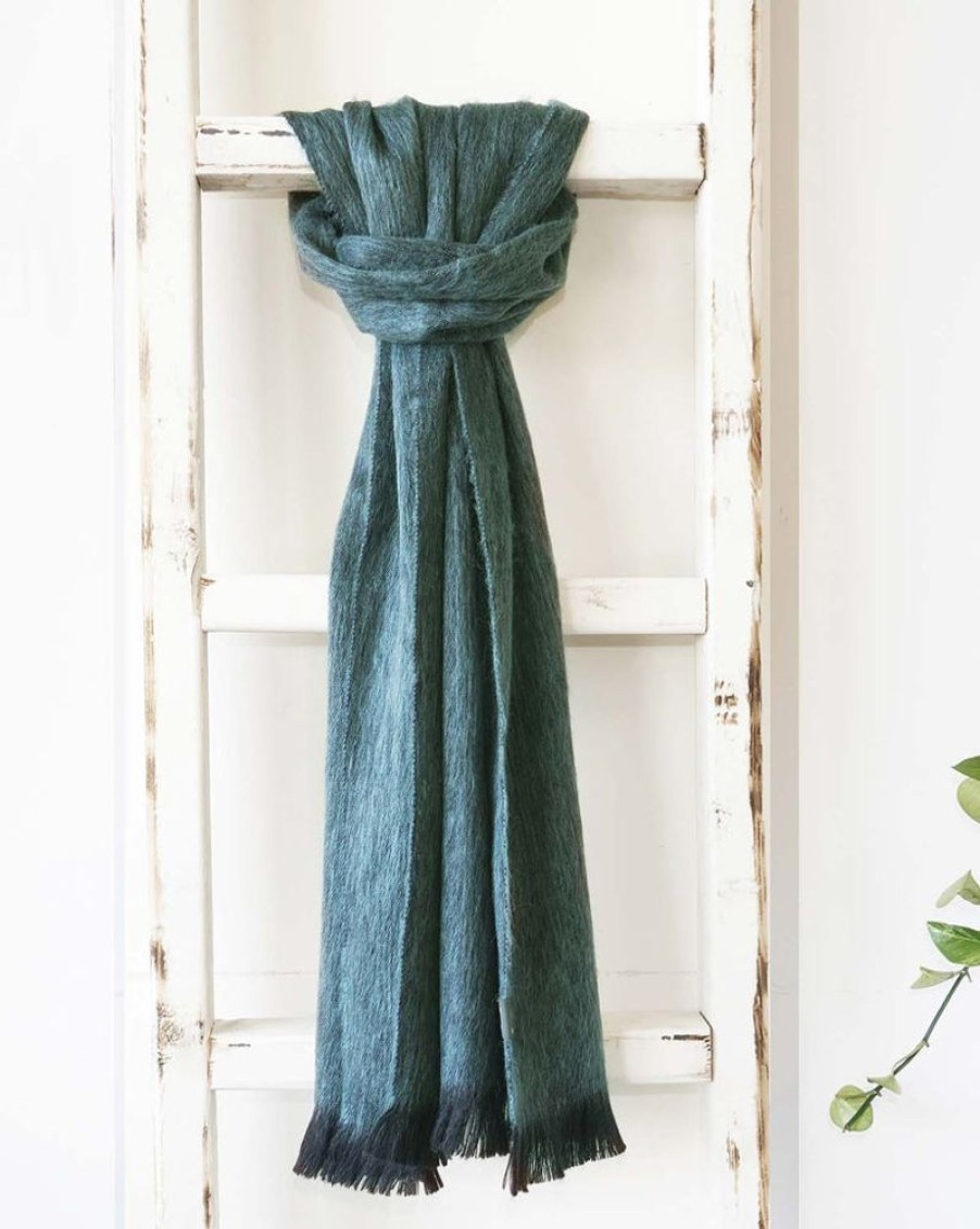 Scarves & Wraps Shupaca Classic Brushed Alpaca | New! Alpaca Scarf - Mineral Mist