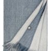 House & Home Shupaca Classic Brushed Alpaca | New! Alpaca Double Sided Throw - Coastal Fog