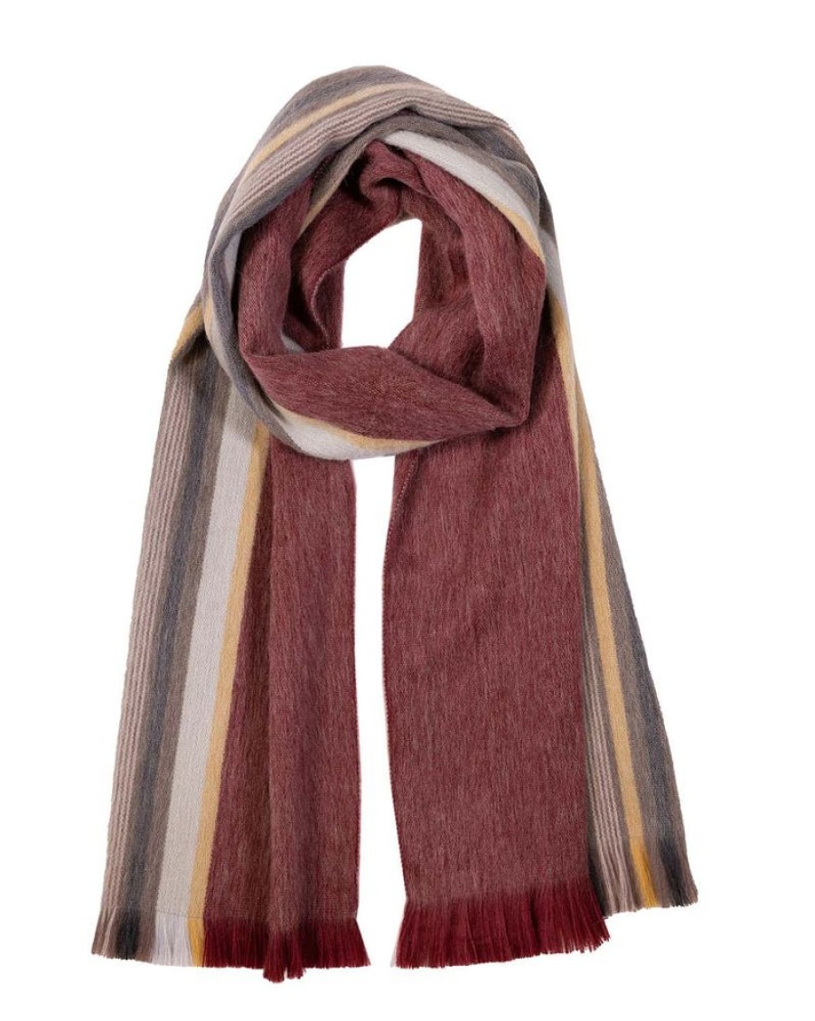 Scarves & Wraps Shupaca Classic Brushed Alpaca | Alpaca Scarf - Cranberry