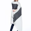 House & Home Shupaca Artisanal Yarn Collection | Reversiblealpaca Throw Blanket - Monochrome