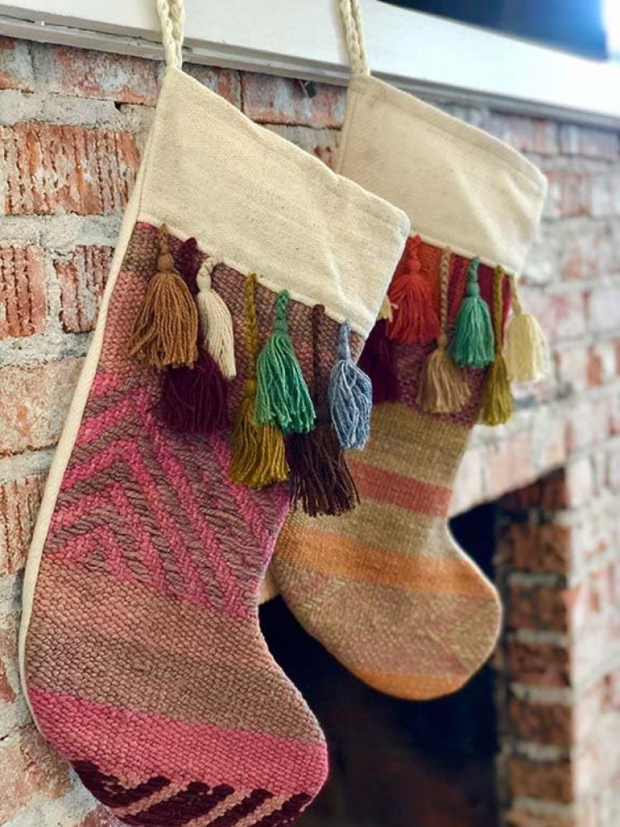 House & Home Shupaca Holiday Stockings | Heirloom Holiday Stockings