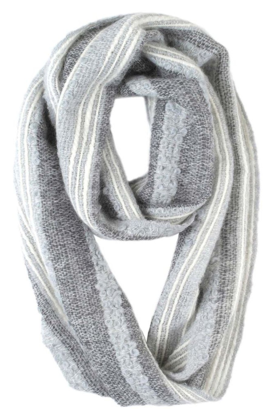 Scarves & Wraps Shupaca Boucle | Infinity Alpaca Scarf - Boucle - Monochrome