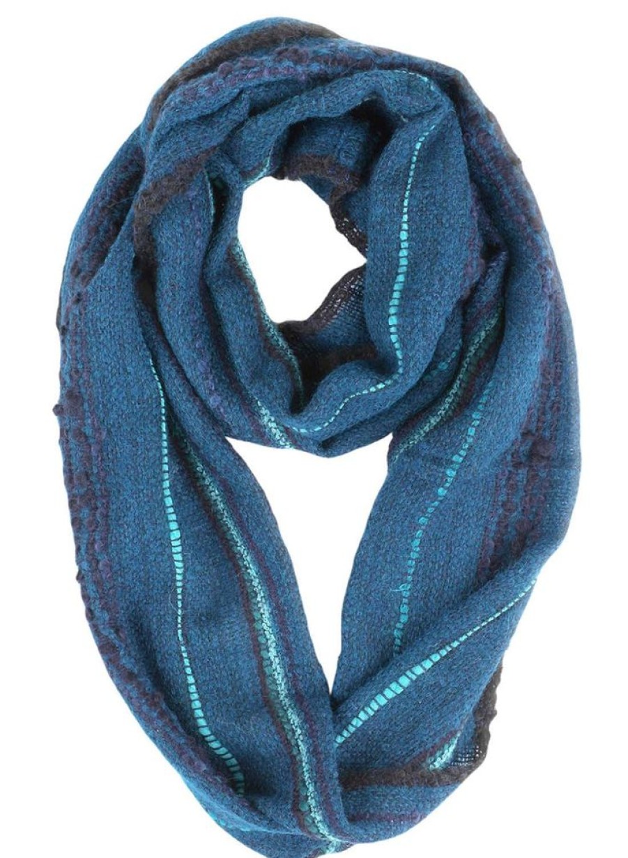 Scarves & Wraps Shupaca Boucle | Infinityalpaca Scarf - Boucle - Deep Sea