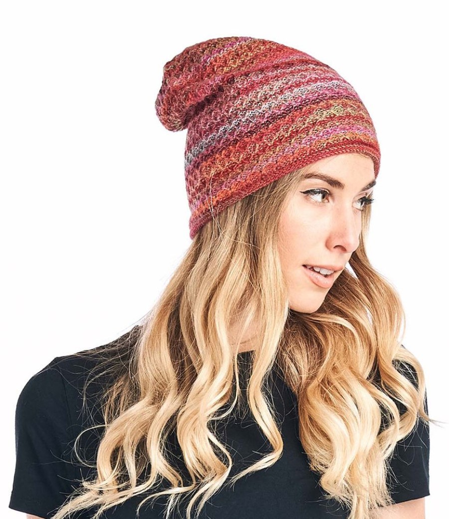 Accessories Shupaca Printed | Alpaca Beanie Hat - Printed - Saffron