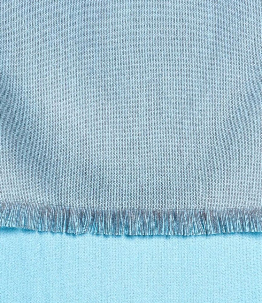 Scarves & Wraps Shupaca Artisanal Yarn Collection | Reversiblealpaca Wrap - Cameo Blue