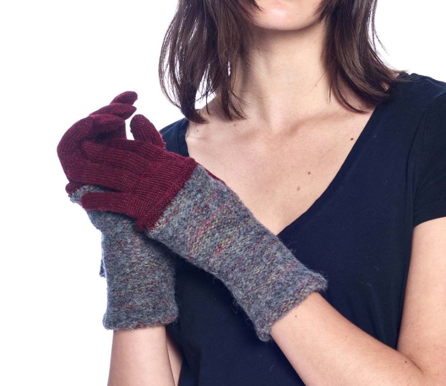 Accessories Shupaca Caraveli | Alpaca Gloves - Caraveli Full - Sangria