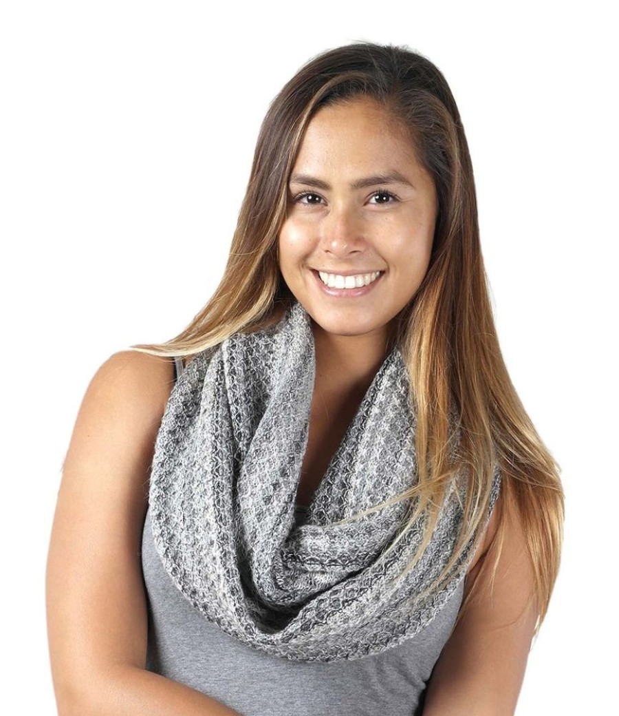 Scarves & Wraps Shupaca Printed | Alpaca Infinity Scarf - Printed - Monochrome