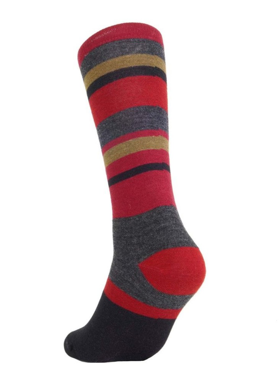 Accessories Shupaca Linea | New! Alpaca Socks - Linea - Crimson