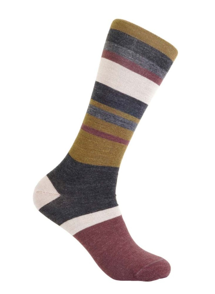 Accessories Shupaca Linea | New! Alpaca Socks - Linea - Plum