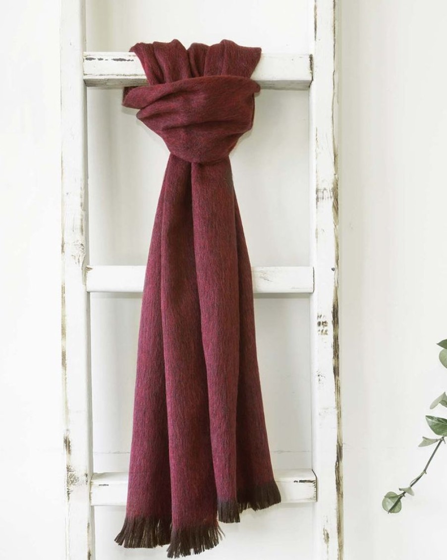 Scarves & Wraps Shupaca Classic Brushed Alpaca | New! Alpaca Scarf - Mulberry