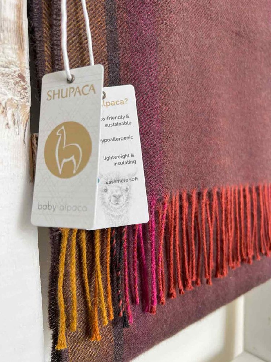 Scarves & Wraps Shupaca Baby Alpaca | New! 100% Baby Alpaca Scarf - Spiced Apple