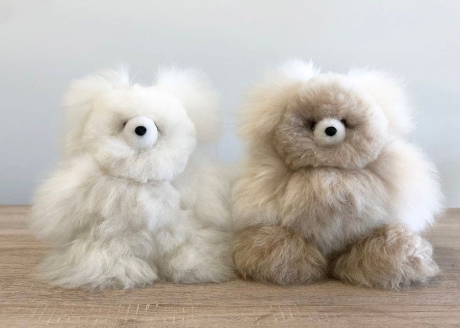 House & Home Shupaca 100% Baby Alpaca | Alpaca Stuffed Animal - Bear - Small 10"