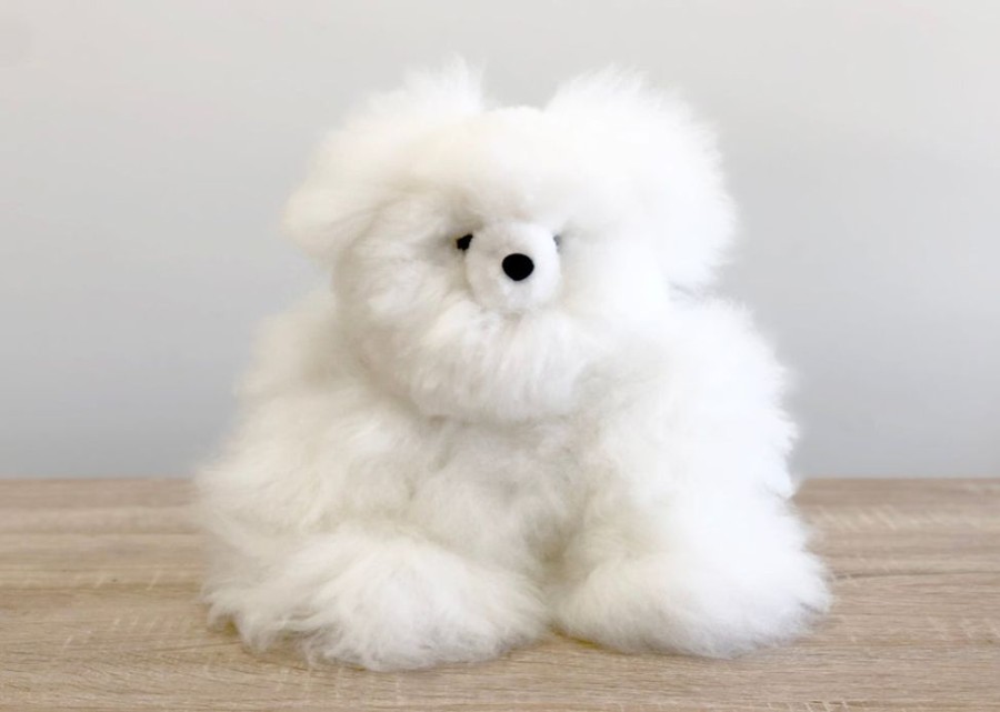 House & Home Shupaca 100% Baby Alpaca | Alpaca Stuffed Animal - Bear - Small 10"