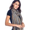 Scarves & Wraps Shupaca Boucle | Alpaca Fringe Scarf - Boucle - Honey Gold