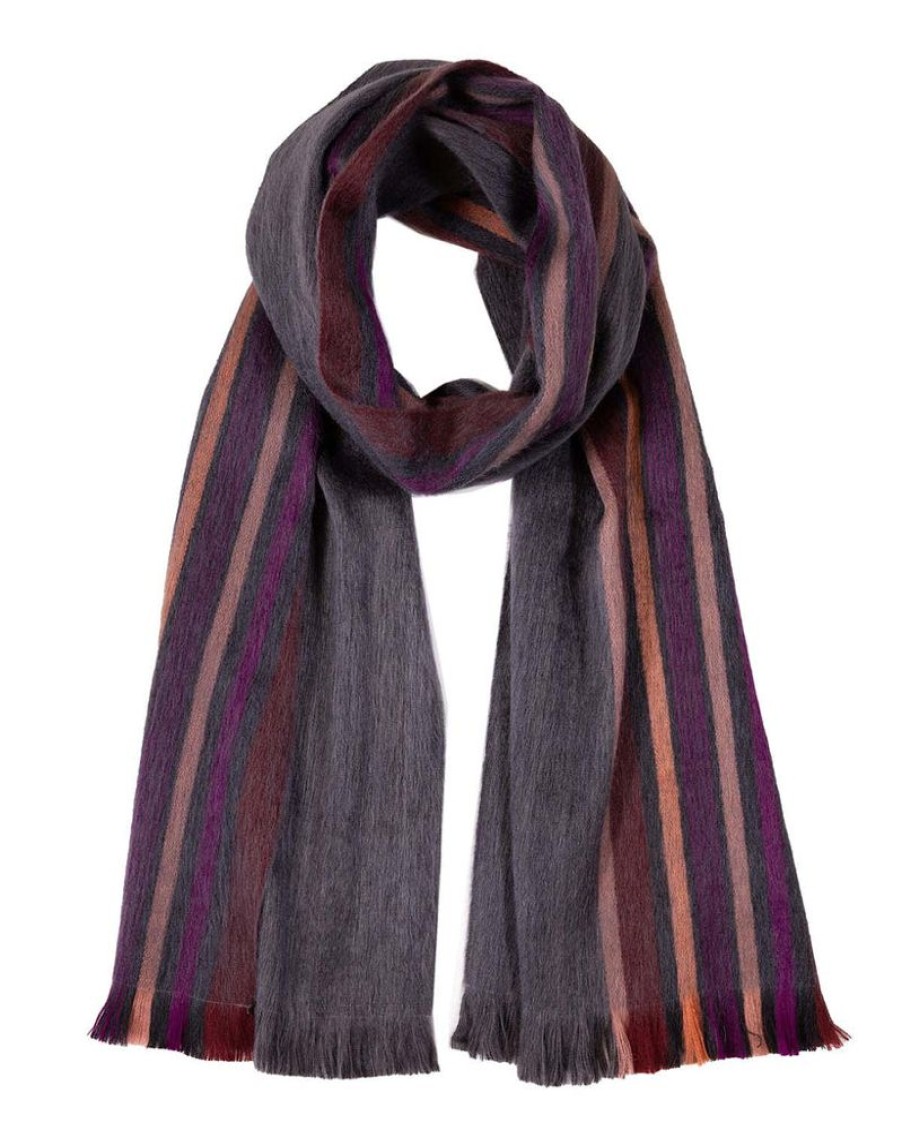 Scarves & Wraps Shupaca Classic Brushed Alpaca | Alpaca Scarf - Night Horizon