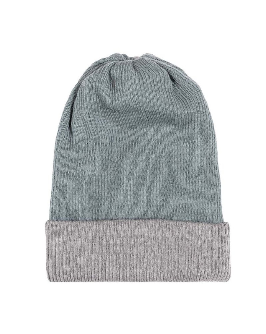 Accessories Shupaca Reversible Rib | Alpaca Beanie - Reversible Ribbed - Cielo